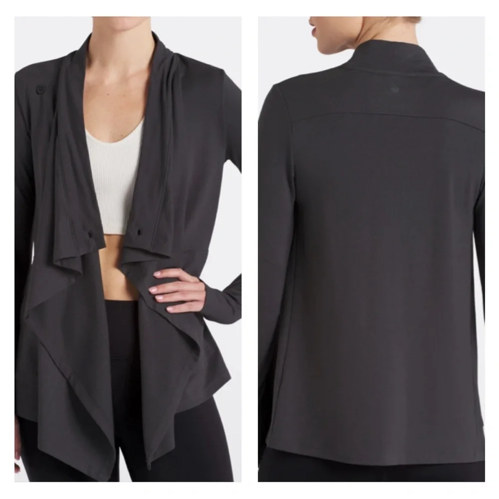 NEW MPG SPORT Serenus Sweater Knit Cardigan Women’s‎ SZ XS in Black
